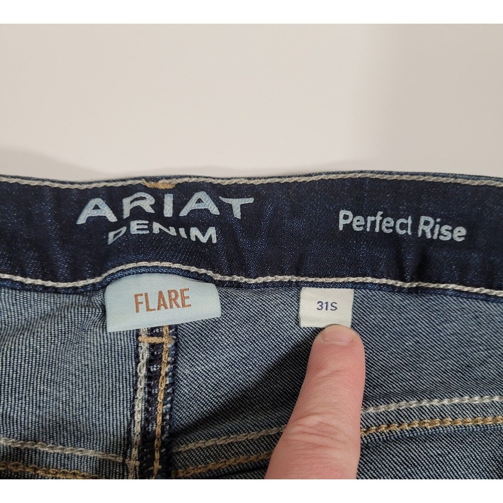 Ariat Ultra Stretch Denim Women's 31 S Perfect Rise Flare Western Jeans NWT - Picture 4 of 6
